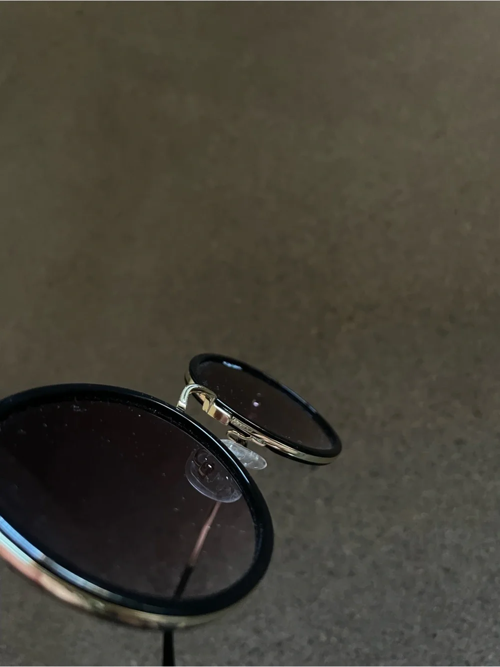 Quay Firefly Round Black Gold Metal Sunglasses UV Protection Womens
